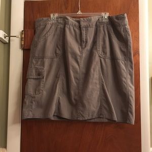 Grey chino skirt